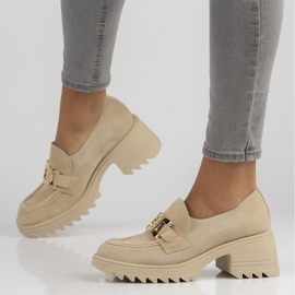 Scarpa in camoscio Filippo 20107 beige 2
