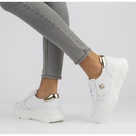 Sneakers in pelle Filippo DP2138 / 22 Wh bianche bianca 1