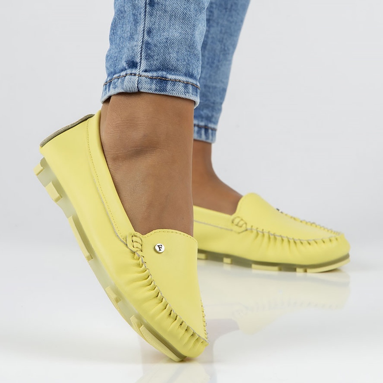 Mocassini in pelle Filippo DP2037/22 Yl Li giallo 1