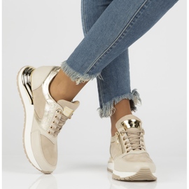 Sneakers in pelle Filippo 144 beige 1