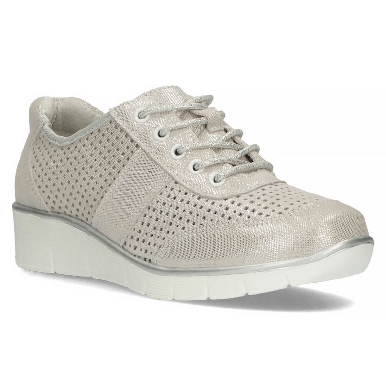 Scarpe in pelle Filippo DP028/22 Si argento grigio 1