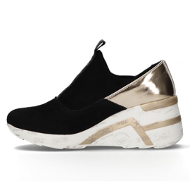 Sneakers in pelle Filippo DP3652/22 Bk nere nero d'oro 1