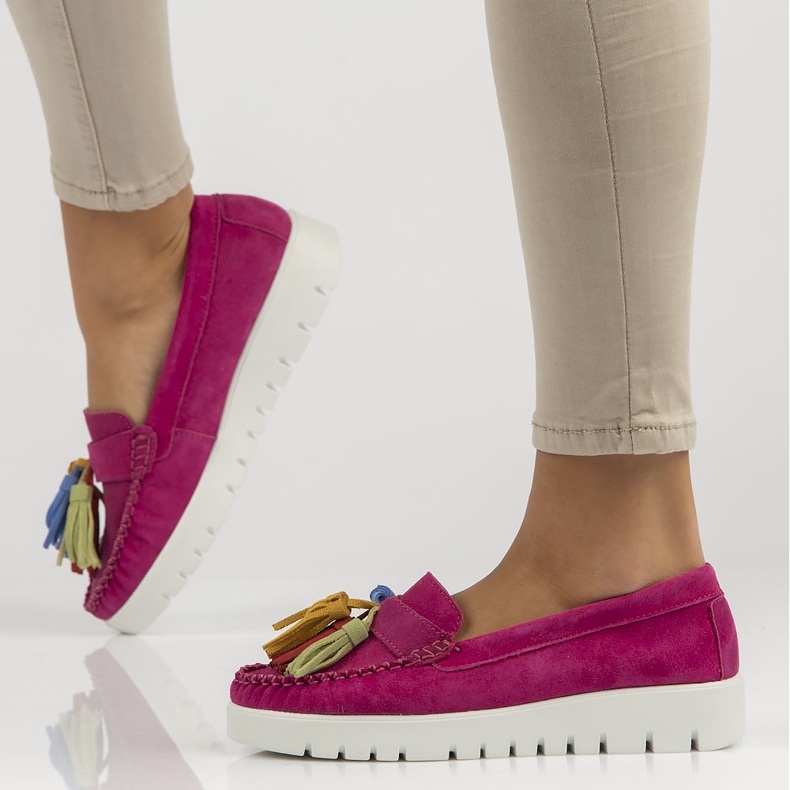 Scarpa in pelle Filippo DP3535/22 Fh rosa 1