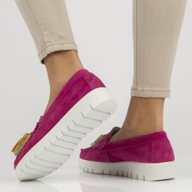 Scarpa in pelle Filippo DP3535/22 Fh rosa 2