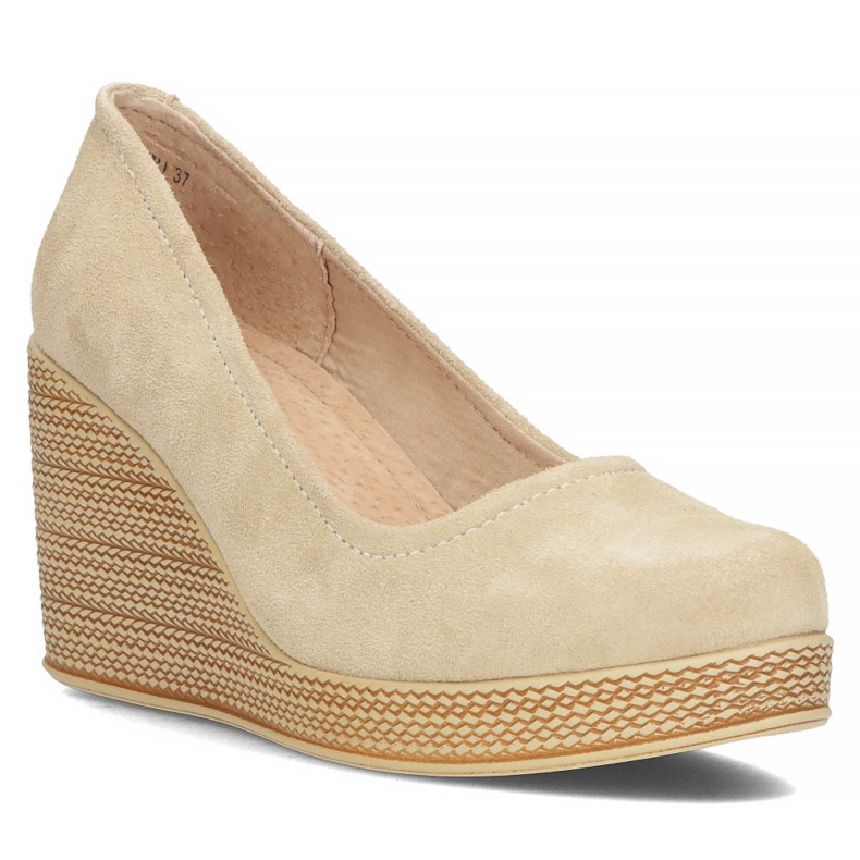 Scarpa in pelle Filippo DP3521/22 Be Su beige 1