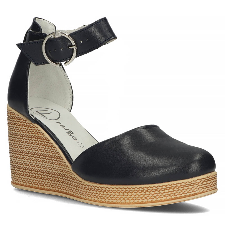 Sandali in pelle Filippo DP3519/22 Nv blu navy 1