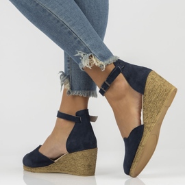 Sandali in pelle Filippo DS1394/22 Nv blu navy 1