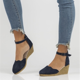 Sandali in pelle Filippo DS1394/22 Nv blu navy 2