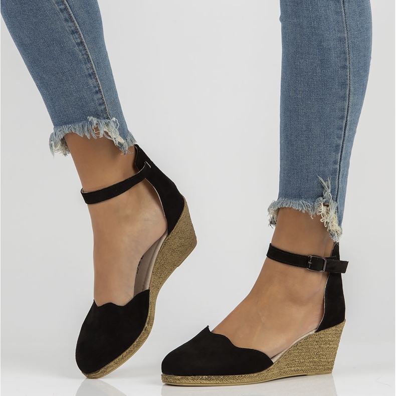 Sandali in pelle Filippo DS1394/22 Bk Nero 1