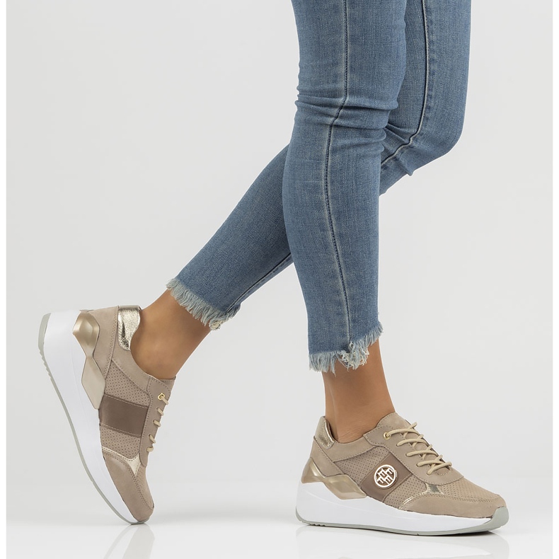Sneakers in pelle Filippo DP3553/22 Be beige 1