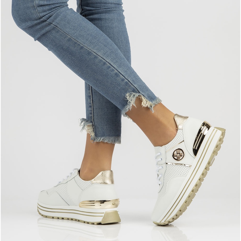 Sneakers in pelle Filippo DP3538 / 22 Wh bianche bianca 1
