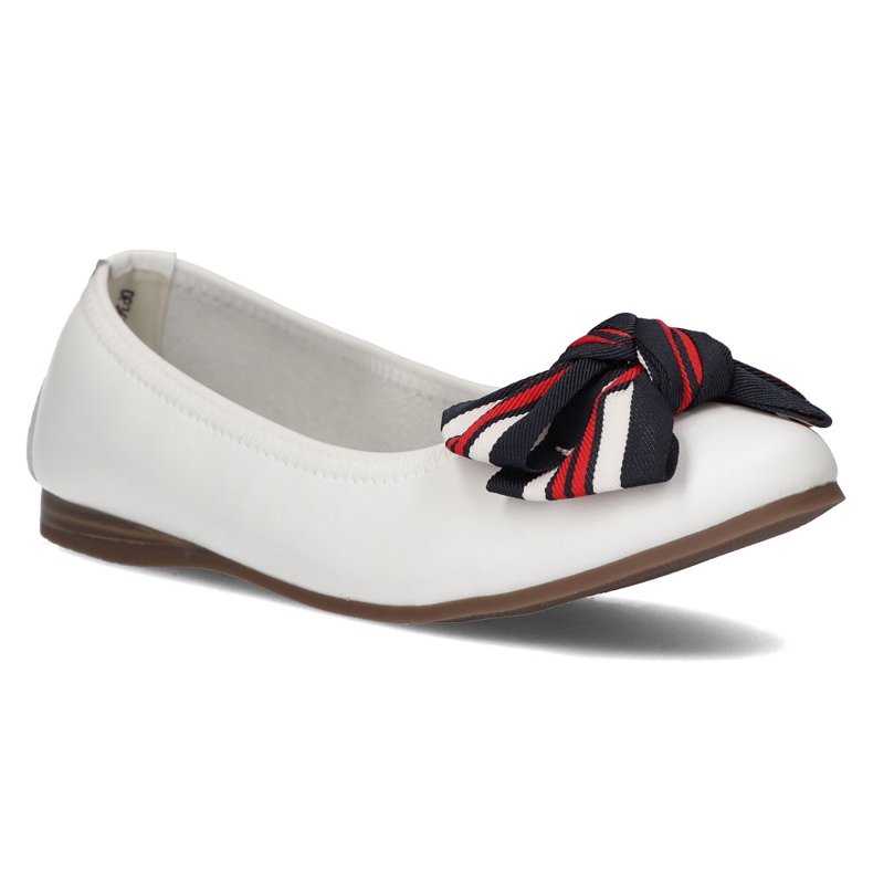 Ballerine in pelle Filippo DP3634 / 22 Wh bianche bianco 1