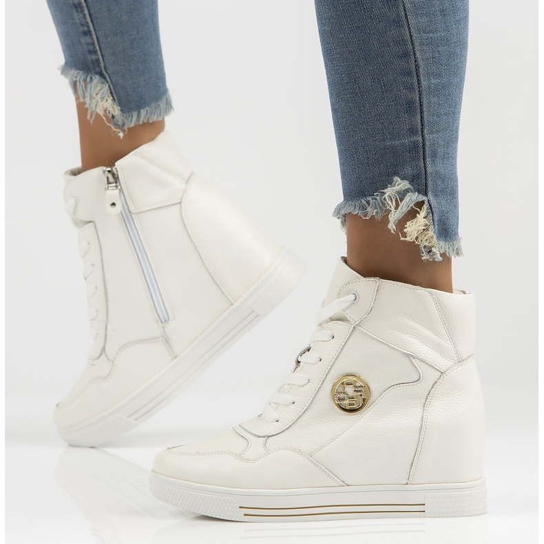 Sneakers in pelle Filippo DBT3552 / 22 Wh bianche bianco 1