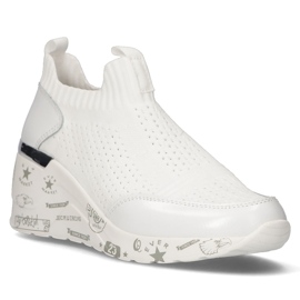 Scarpa in pelle Filippo DP3551/22 Wh bianca bianco 1