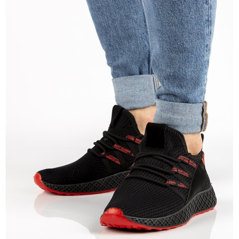 Sneakers nere Filippo MTN1480 / 22 Bk Rd nero rosso 1