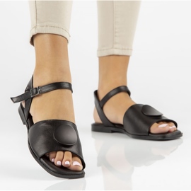 Sandali in pelle Filippo DS3900/22 Bk nero 1