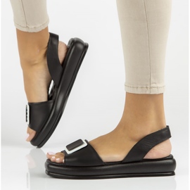 Sandali in pelle Filippo DS3902/22 Bk nero 2