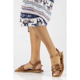Sandali in pelle Filippo DS3901/22 Br marrone 2