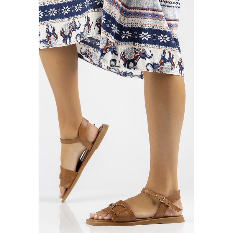 Sandali in pelle Filippo DS3901/22 Br marrone 1