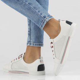Scarpa in pelle Filippo DP008/22 Wh bianco 1