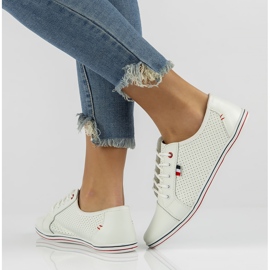 Scarpa in pelle Filippo DP009/22 Wh bianca 1