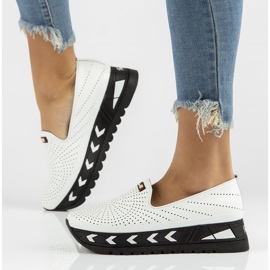 Scarpe in pelle Filippo DP3906 / 22 Wh bianco bianca 1