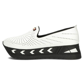Scarpe in pelle Filippo DP3906 / 22 Wh bianco bianca 2
