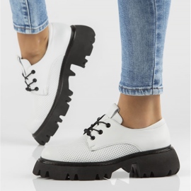 Scarpe in pelle Filippo DP3909 / 22 Wh bianco bianca 1