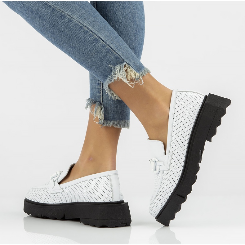 Scarpe in pelle Filippo DP3910 / 22 Wh bianco bianca 1