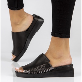 Ciabatte in pelle Filippo DK3921 / 22 Bk nere nero 2