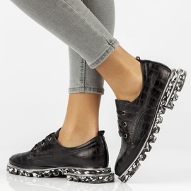 Scarpe in pelle Filippo DP3918 / 2022 Bk nero 1
