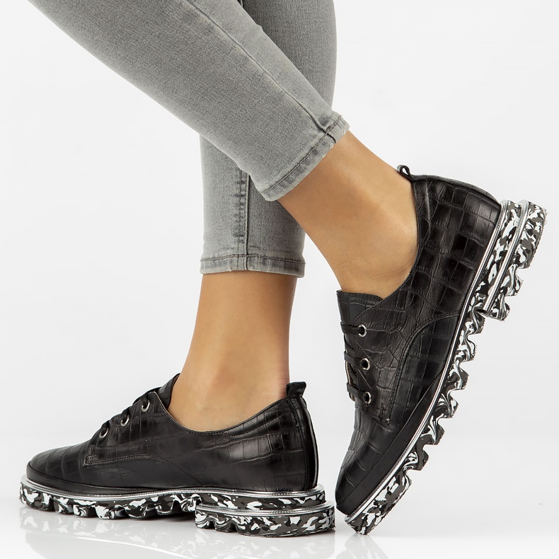 Scarpe in pelle Filippo DP3918 / 2022 Bk nero 1