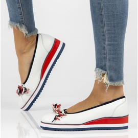 Ballerine in pelle Filippo DP2159 / 22 Wh bianche bianco 1