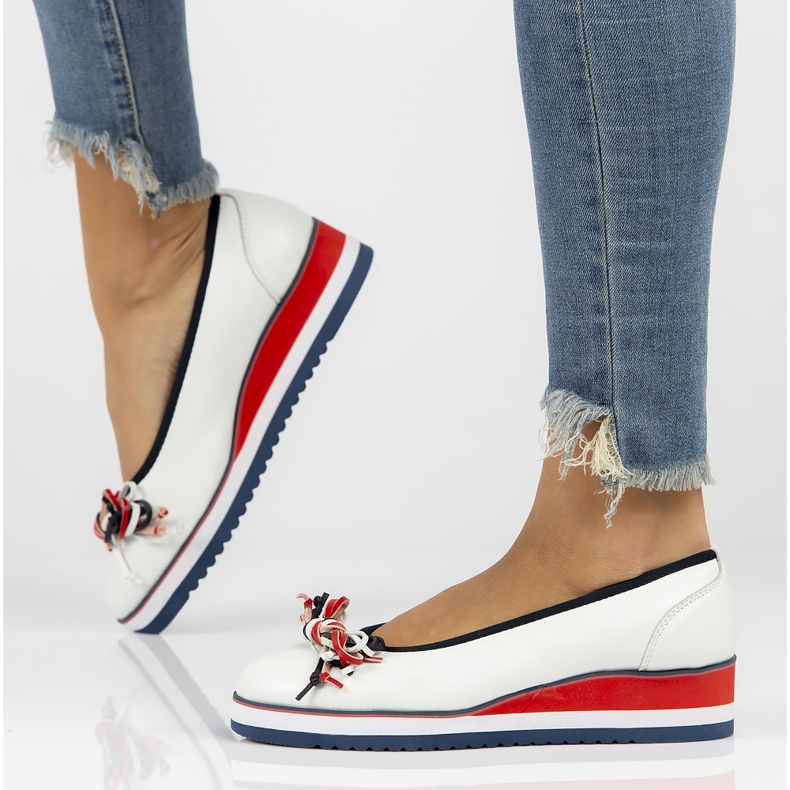 Ballerine in pelle Filippo DP2159 / 22 Wh bianche bianca 1