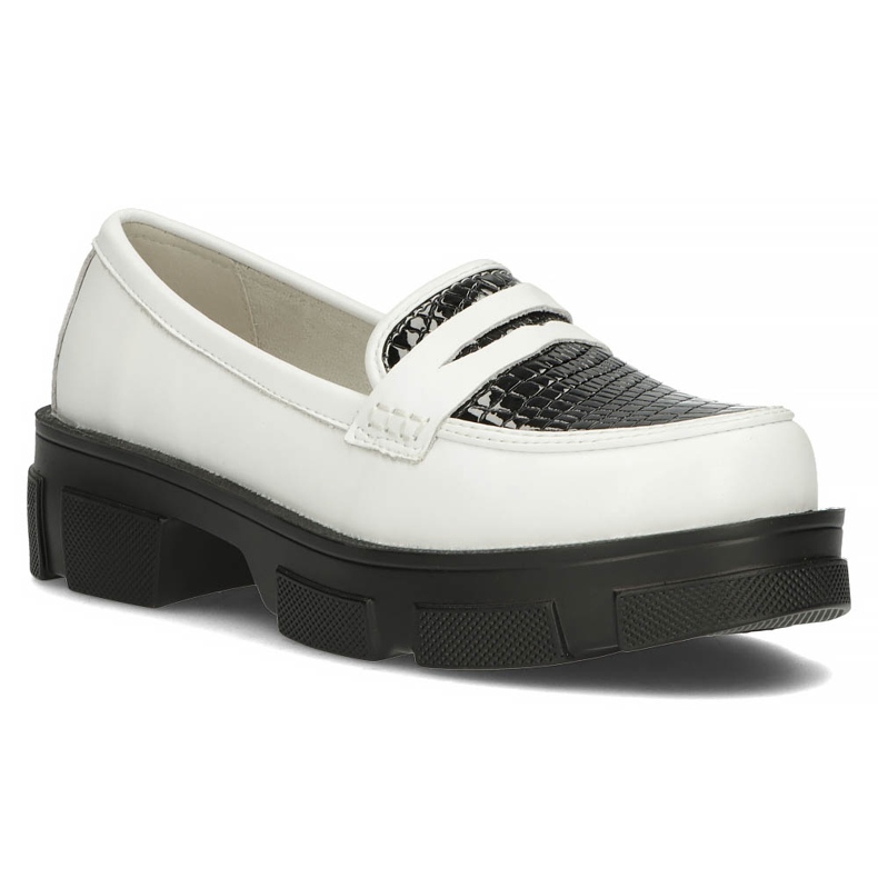 Scarpe in pelle Filippo DP3695 / 22 Wh Bk bianco bianca nero 1