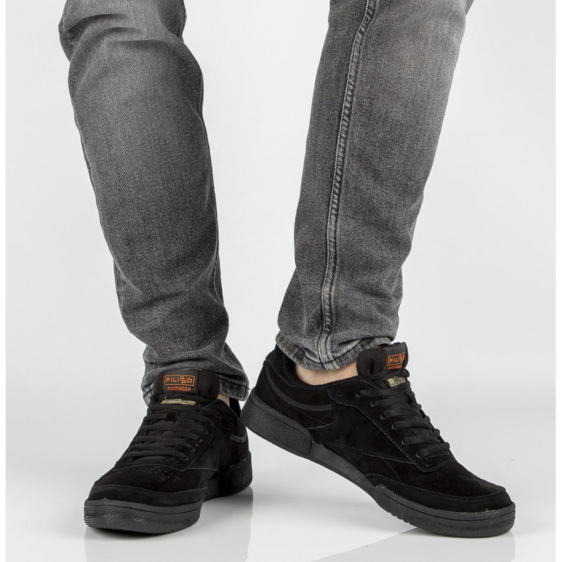 Scarpe in pelle Filippo MSP2123 / 22 Bk nero 2