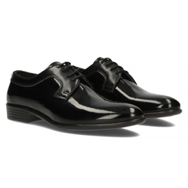 Scarpe in pelle Filippo 1737 lacca nera nero 1
