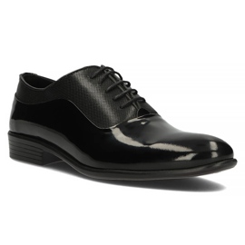 Scarpe in pelle Filippo 3625 lacca nera nero 1