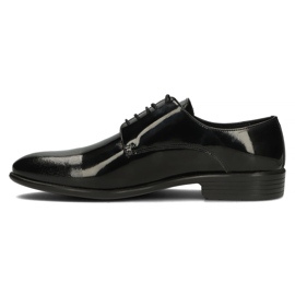 Scarpa in pelle Filippo 0118 lacca nera nero 1
