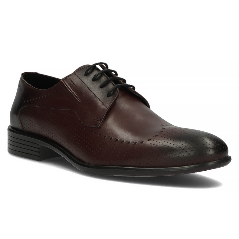 Scarpe in pelle Filippo 3610 bordeaux rosso 1