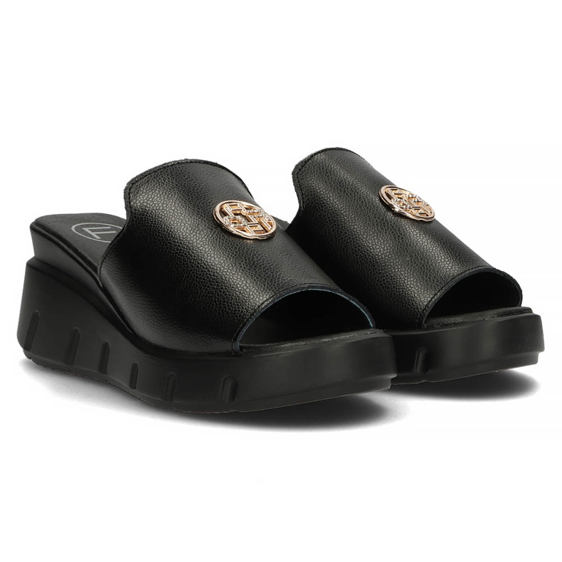 Ciabatte in pelle Filippo DK3596/22 Bk nere nero 2