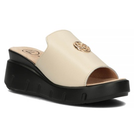Ciabatte in pelle Filippo DK3596 / 22 Be beige 2