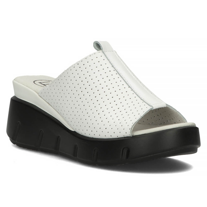 Ciabatte in pelle Filippo DK3594 / 22 Wh bianche bianco 1