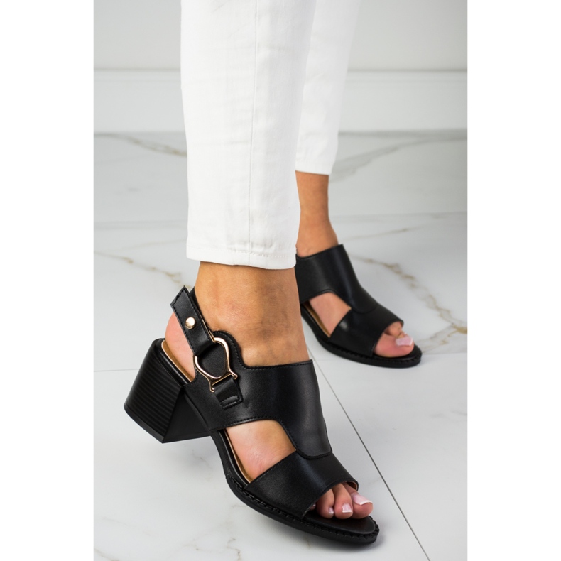 Sandali eleganti in pelle LA.FI nero 1