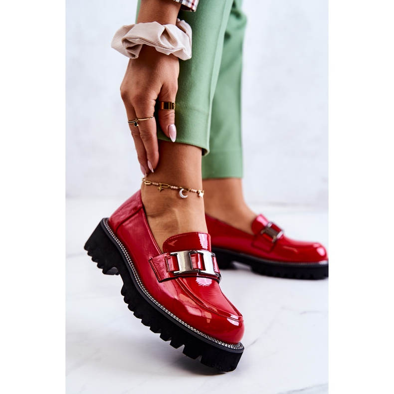 S.Barski Scarpe Corine Rosse in Pelle Verniciata rosso 1