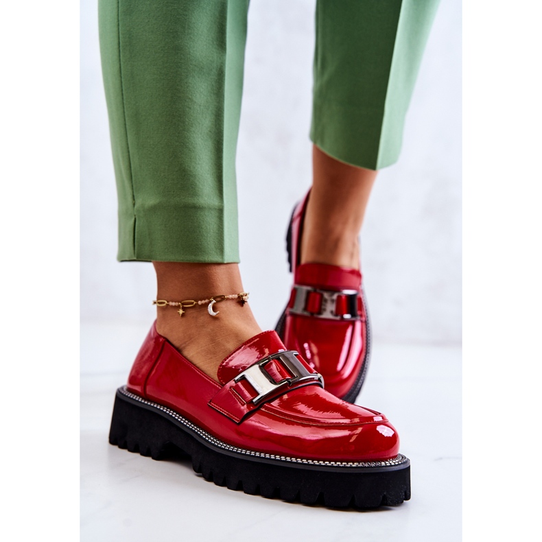 S.Barski Scarpe Corine Rosse in Pelle Verniciata rosso 2