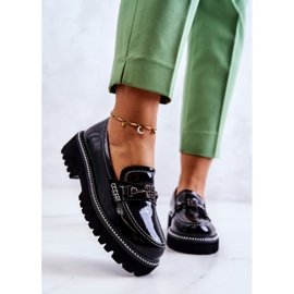 S.Barski Scarpe In Pelle Verniciata Con Decorazione Adison Nera nero 2
