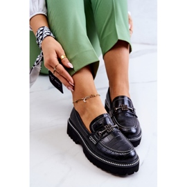 S.Barski Scarpe In Pelle Serpente Con Decorazione Adison Nera nero 1