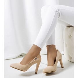 Décolleté beige su tacco a spillo Blair 1