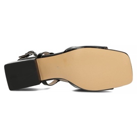 Sandali in pelle Filippo DS3742/22 Bk nero 1